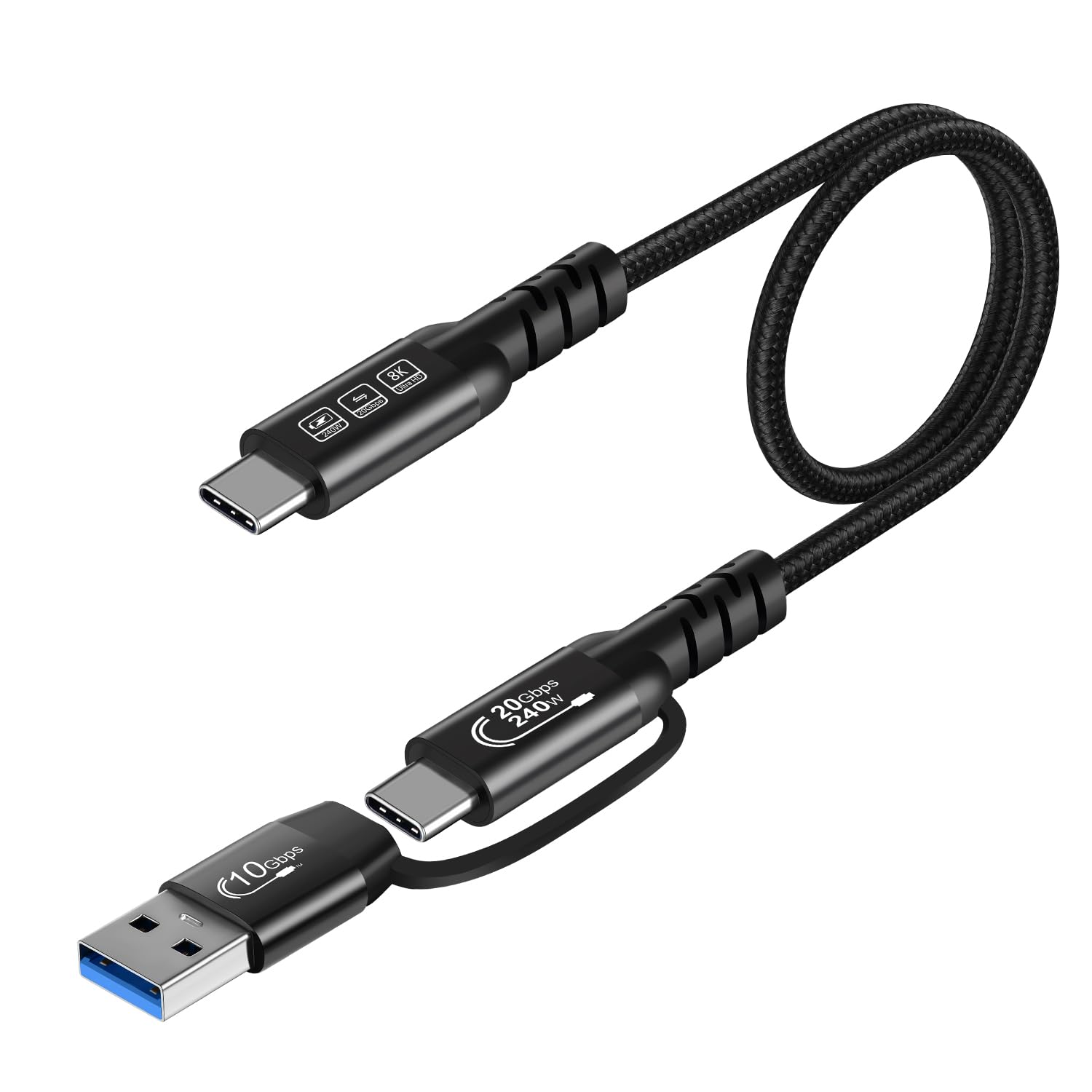 Thumbnail 1 de USB-C-Kabel USB 3.2 Gen 2X2 20 Gbps 240W