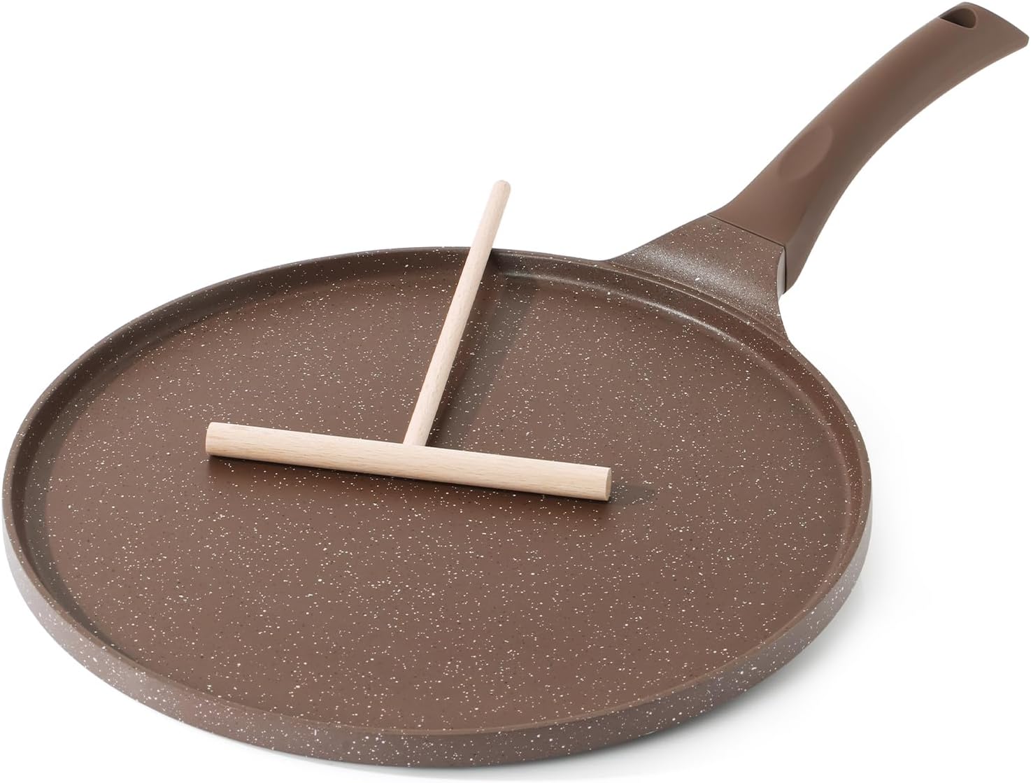 Thumbnail 6 de SENSARTE Weiß Keramik Crepe Pfanne 30 cm – Antihaft, induction-tauglich, Granit-Beschichtung