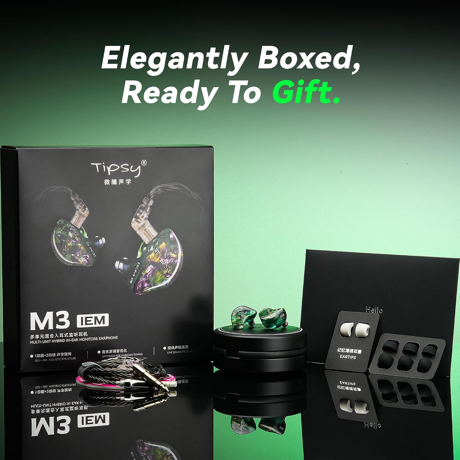 Detalle de TipsyAuthen Tipsy M3 Professional IEM for Musicians
