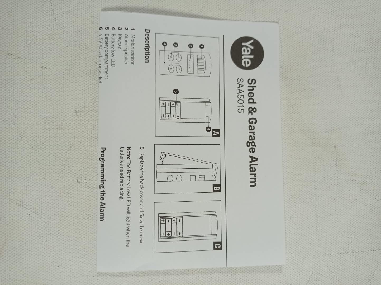 Thumbnail 3 de Yale Shed and Garage Alarm: Wireless, Free-Standing or Wall-Mounted Security for Sheds, Garages, Caravans