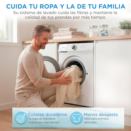 Thumbnail 10 de Lavadora Midea 8 kg con motor Inverter, 1350 rpm y Vapor HealthGuard