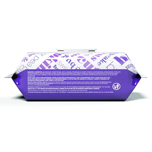 Detalle de Amazon Elements Baby Wipes, Sensitive, Unscented — 810 Count (9 x 90) for Delicate Skin