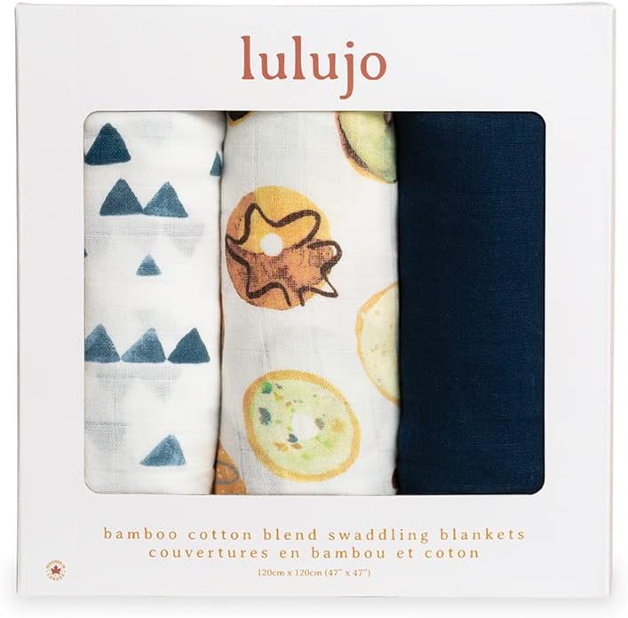 Detalle de Lulujo Muslin Swaddle Blankets, 47 x 47 Inch