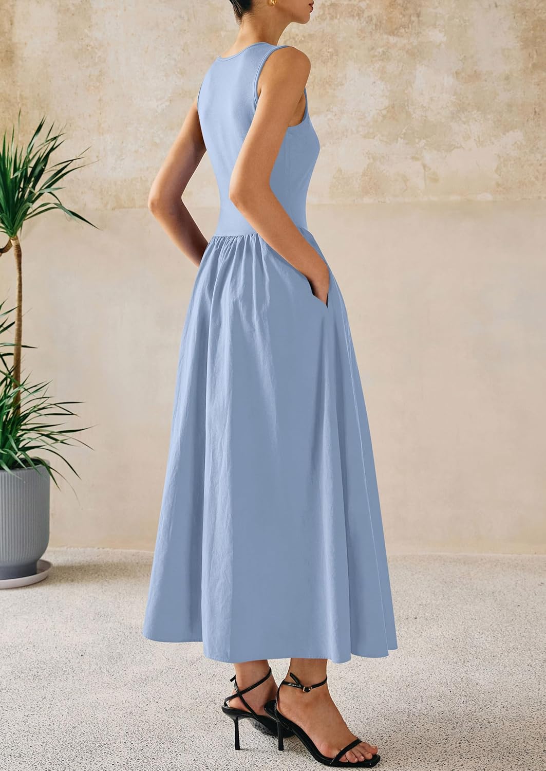Thumbnail 1 de PRETTYGARDEN Maxi Dresses for Women 2026: Soft Patchwork Knit Beachy Comfort