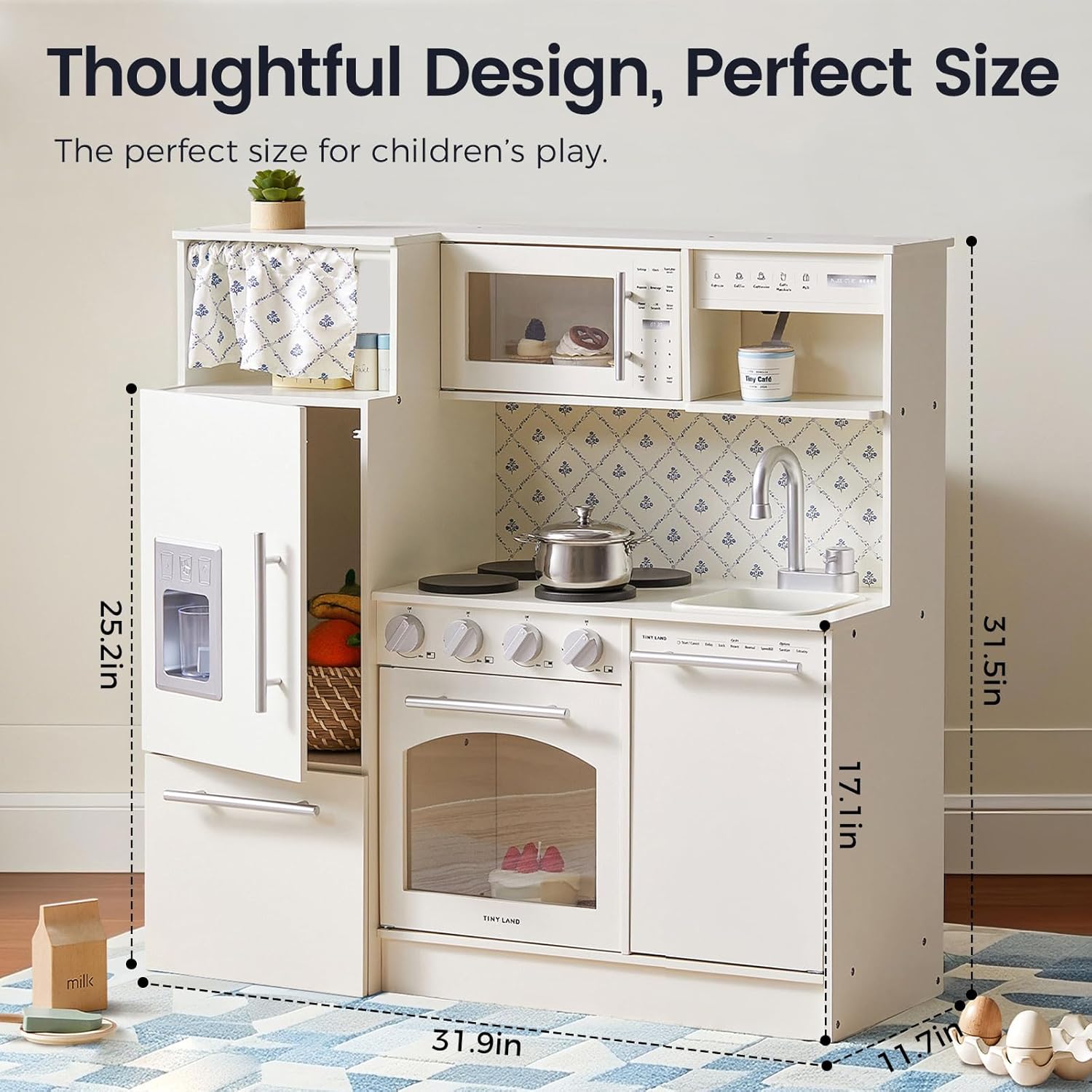 Detalle de Tiny Land Upgraded Play Kitchen for Kids