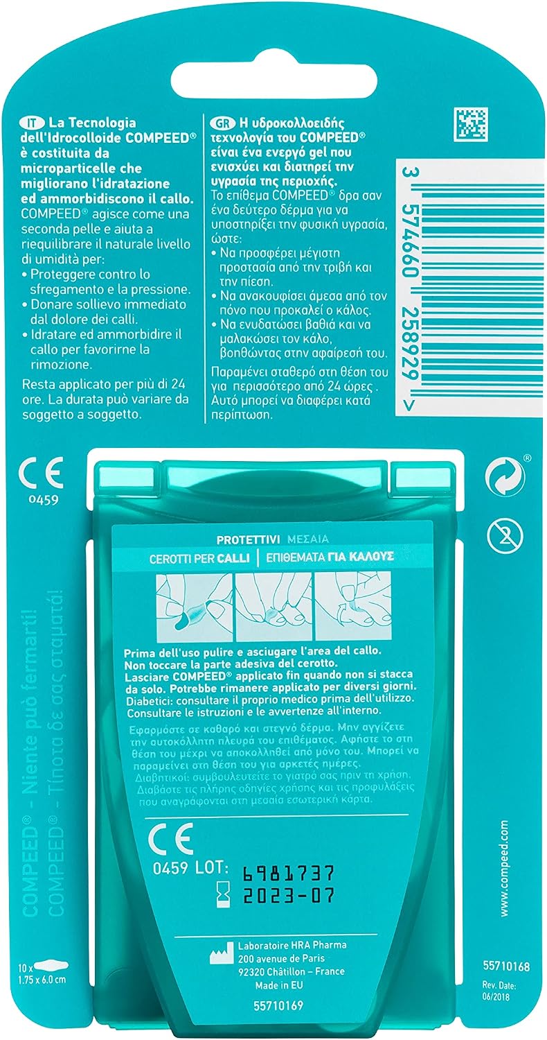 Detalle 2 de Compeed plastry na odciski, średnie, hydrokoloidowe i wodoodporne, 10 szt.