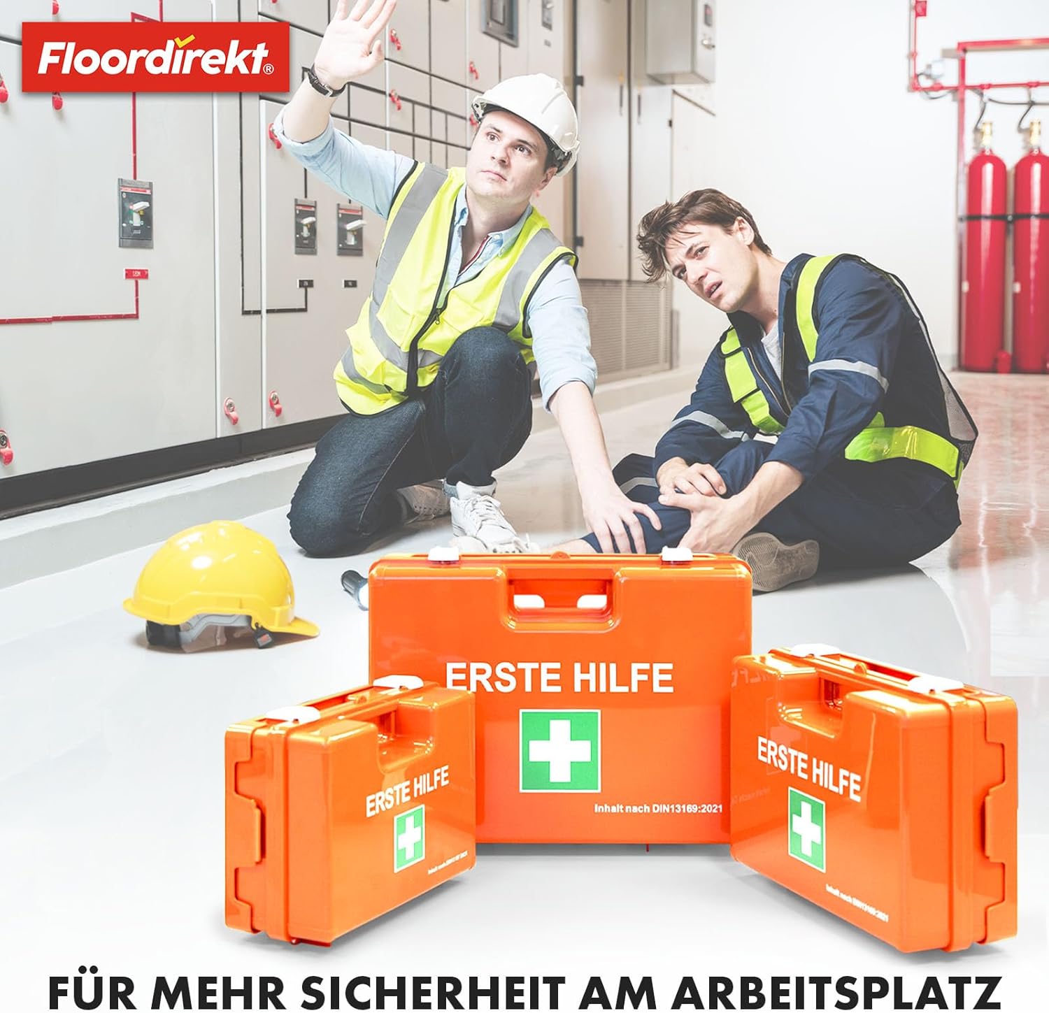 Thumbnail 6 de KARAT Mittlerer Erste-Hilfe-Kasten nach DIN 13169:2021 (bis 100 Personen), gefüllt inkl. Wandhalterung