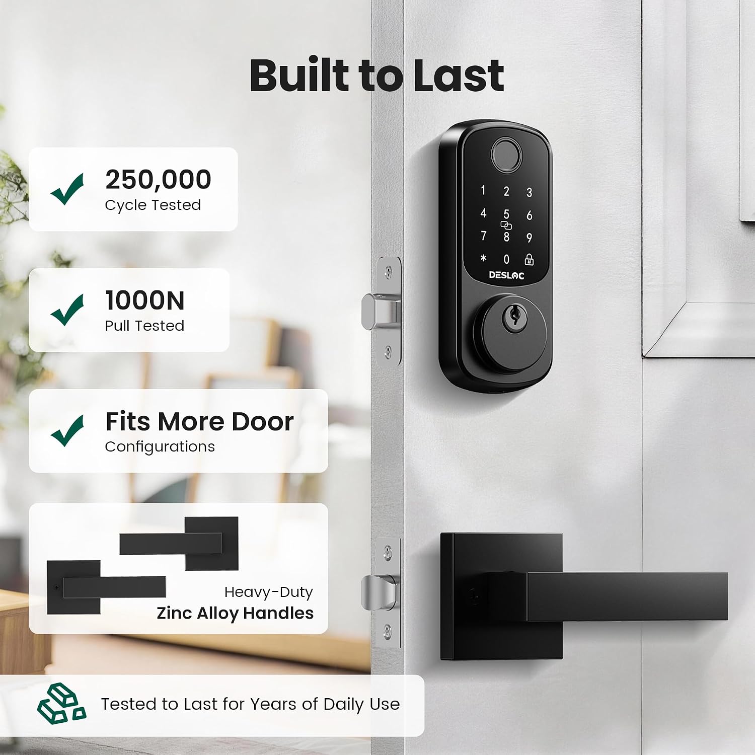 Thumbnail 5 de DESLOC B200 Fingerprint Smart Lock 2-Handle 🔒