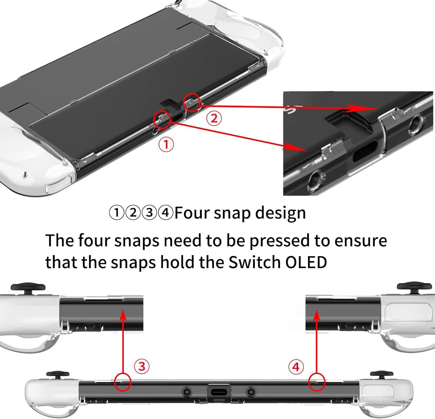 Thumbnail 3 de Teyomi Carcasa para Nintendo Switch OLED 7"