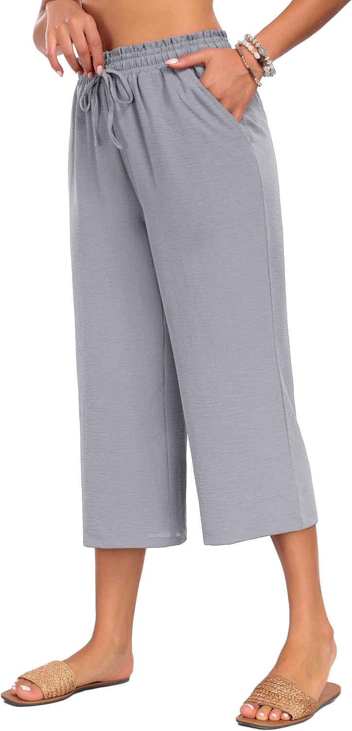 Thumbnail 6 de Neineiwu Damen Hosen Palazzohose High Waist