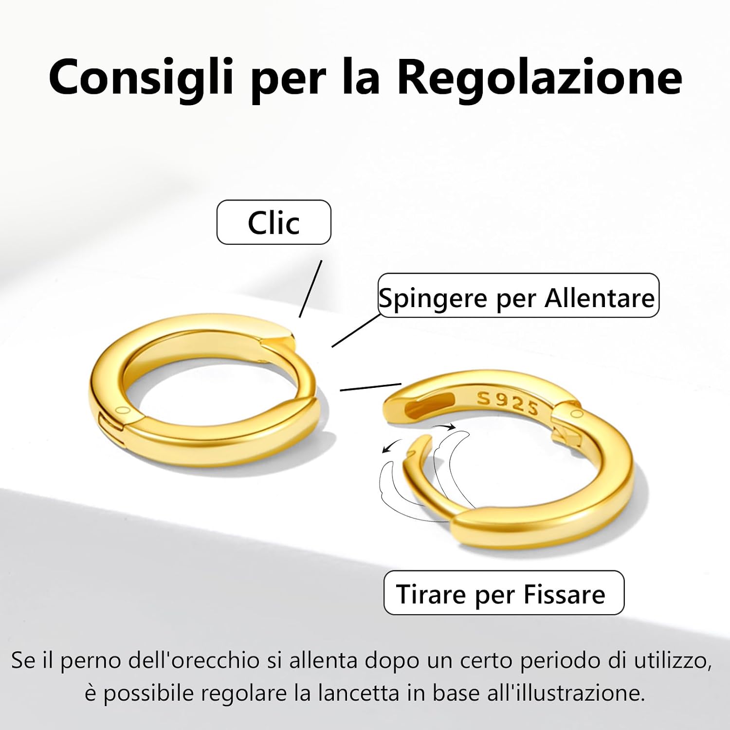 Thumbnail 6 de Silvora Orecchini Cerchio Argento 925 10 mm