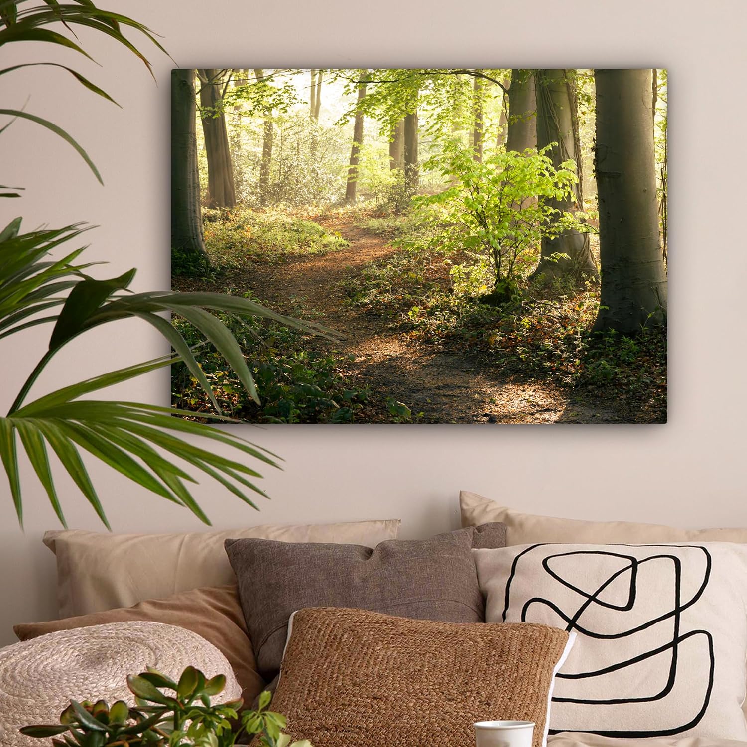 Thumbnail 5 de MuchoWow Impression sur Toile 70x50 cm Forêt