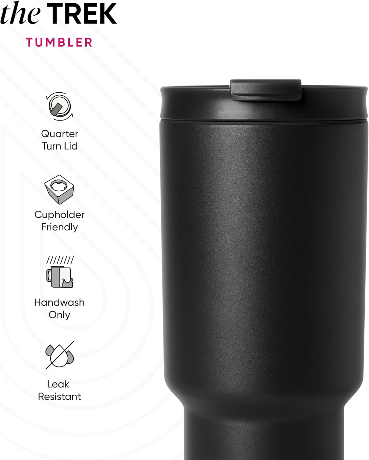 Detalle de Simple Modern Officially Licensed NBA 30oz Tumbler (Flip Lid + Straws) — Trek Collection