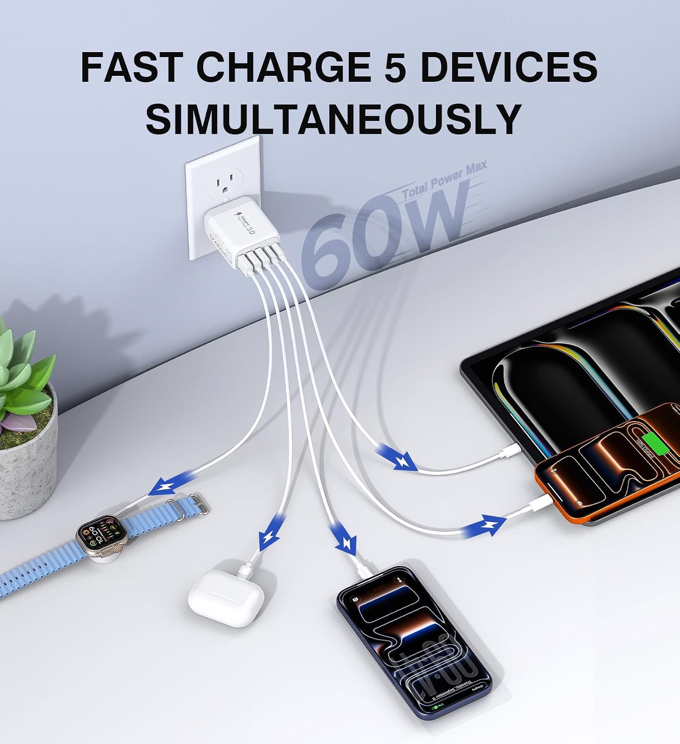 Detalle 2 de 60W USB C Wall Charger 2-Pack