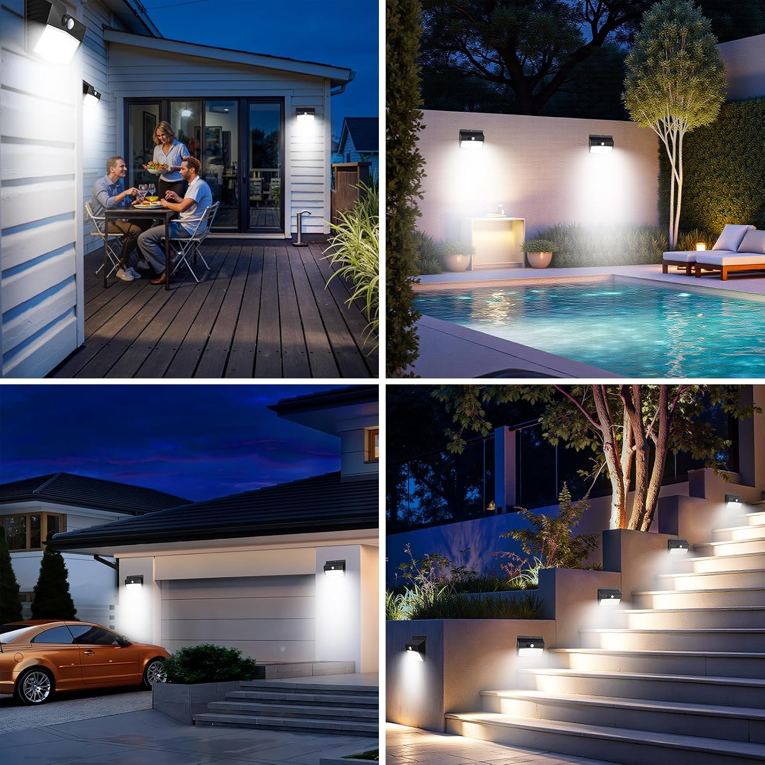 Thumbnail 5 de Peasur Solar Security Lights Outdoor Motion Sensor (5 Pack, 168 LED)