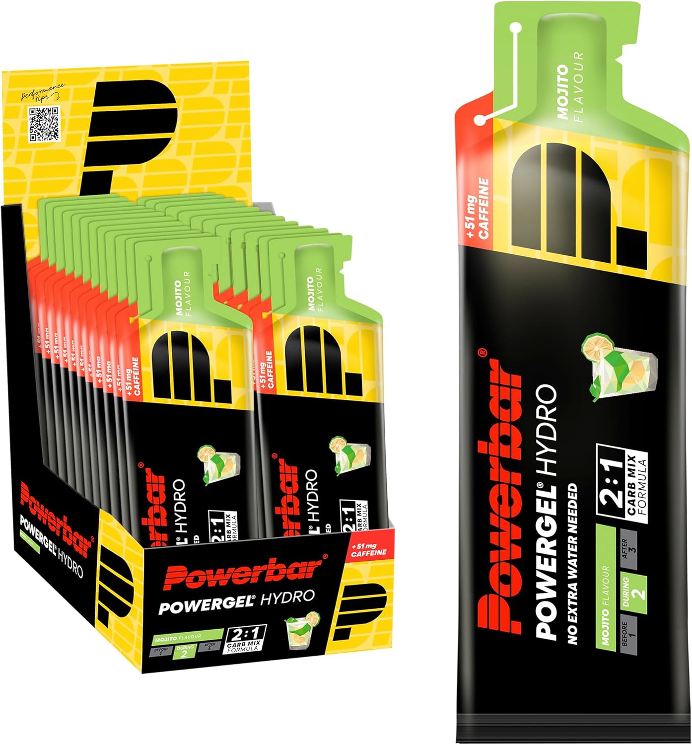 Thumbnail 6 de PowerBar PowerGel Hydro Orange 24x67ml gel