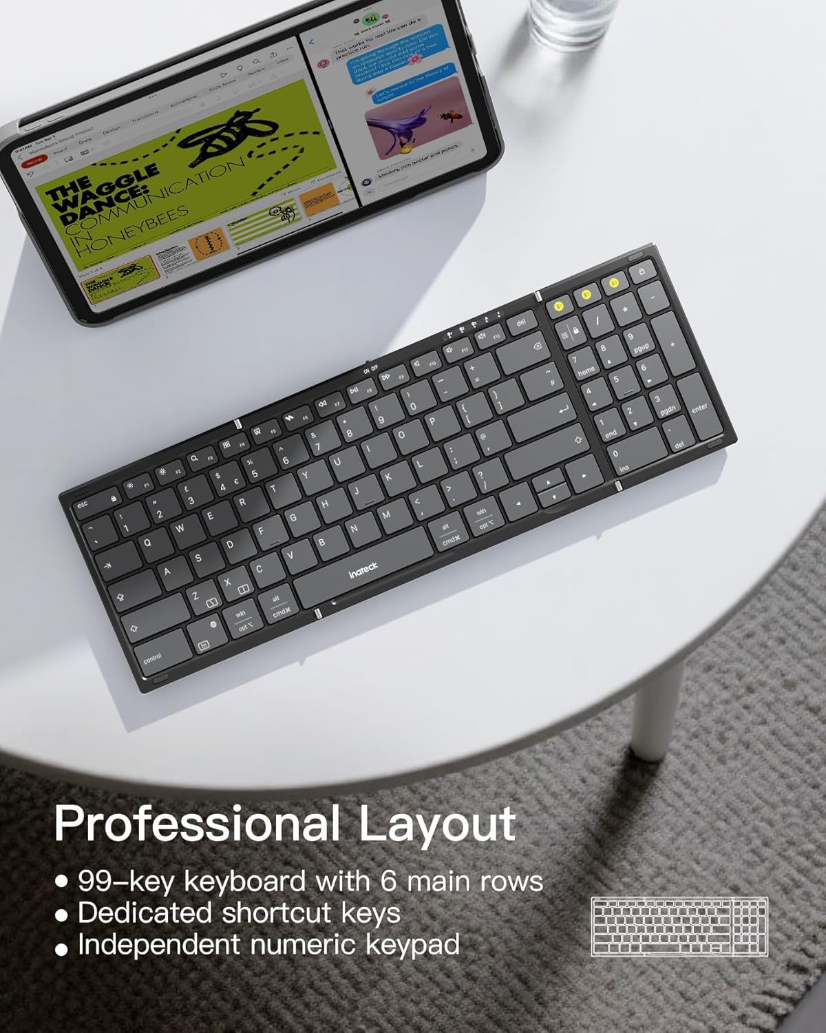 Thumbnail 6 de Inateck Nomad N0135 foldable Bluetooth keyboard with stand