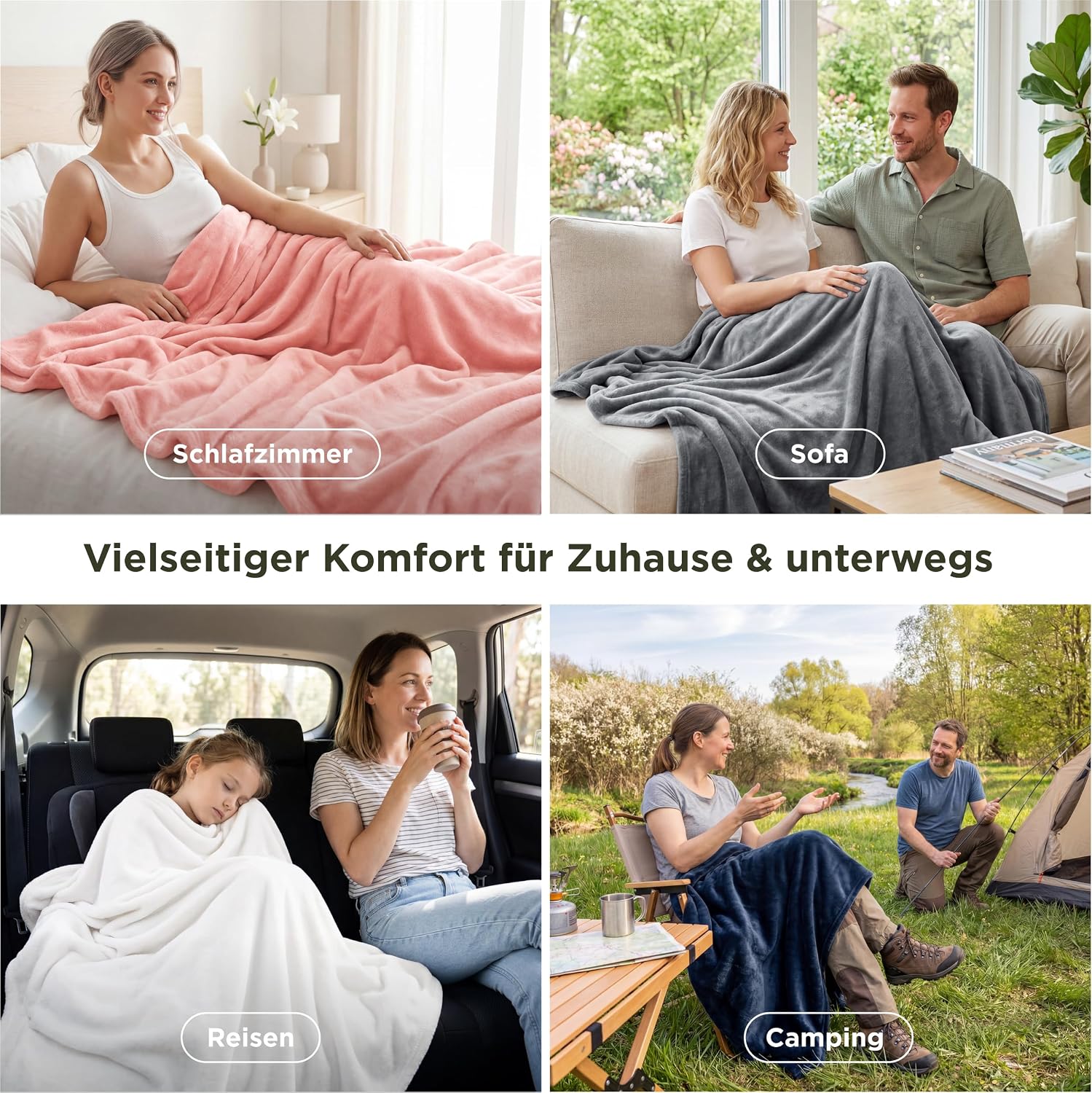 Thumbnail 4 de BEDSURE Kuscheldecke Flauschig 150x200 Beige