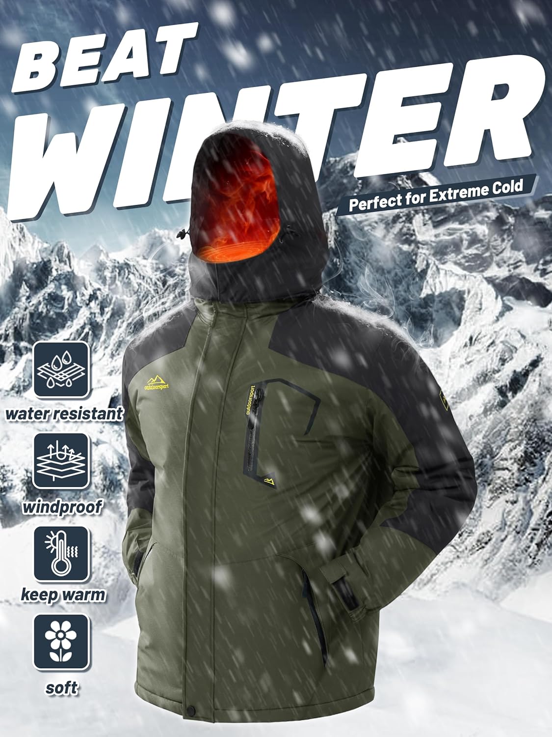 Thumbnail 5 de TACVASEN Men's Winter Skiing Jacket 1️⃣