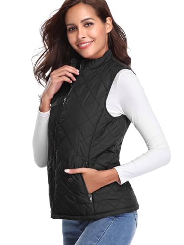 Detalle 2 de Fuinloth Quilted Vest, Stand Collar ⚙