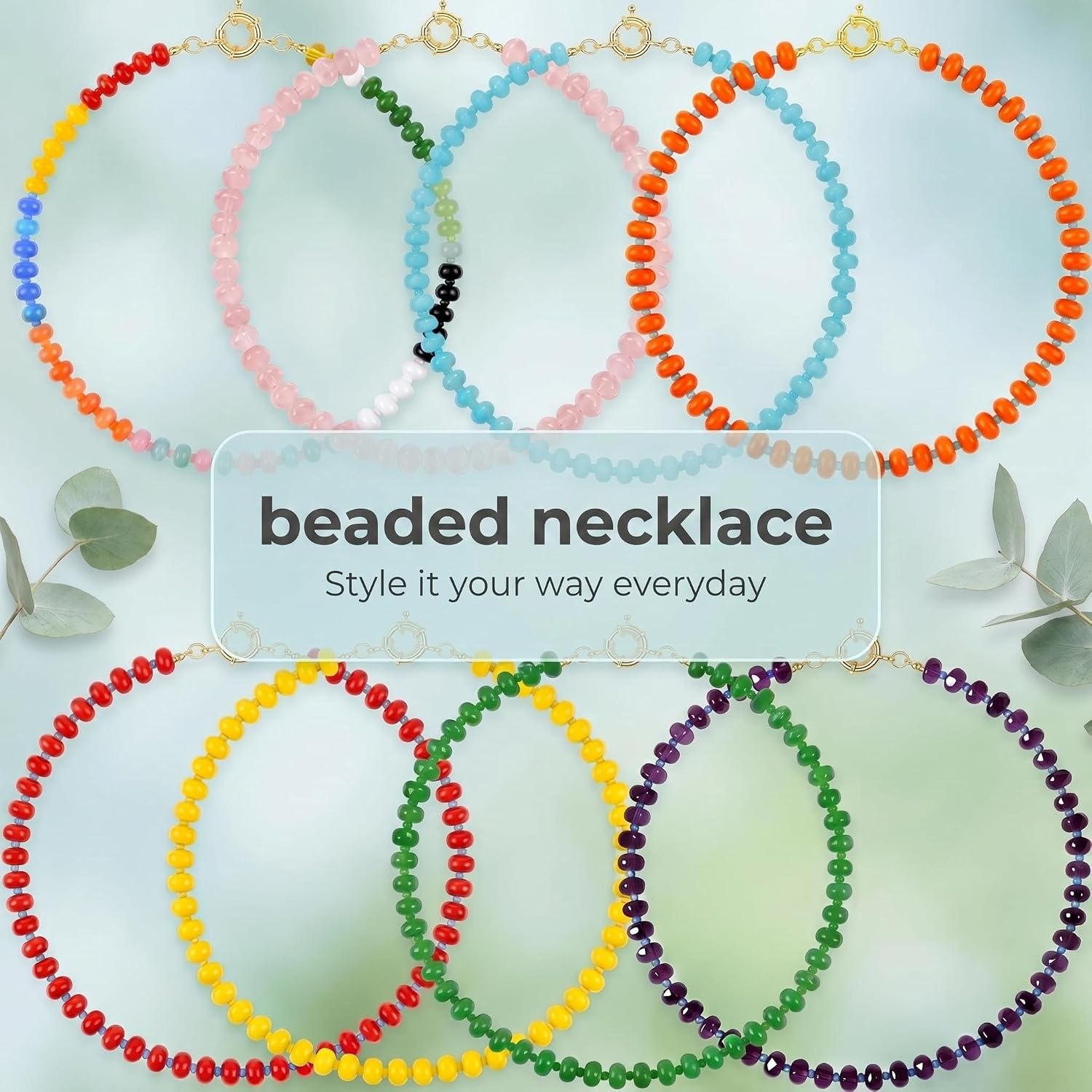 Detalle de Glass Rondelle Beads 3x6mm