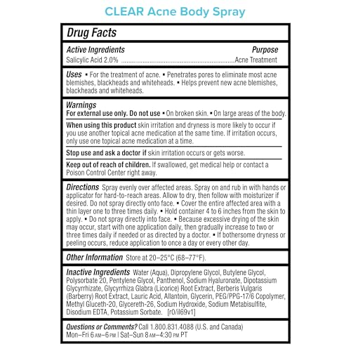 Thumbnail 4 de Paula's Choice CLEAR Salicylic Acid Exfoliating Body Acne Spray, 4 Fl Oz