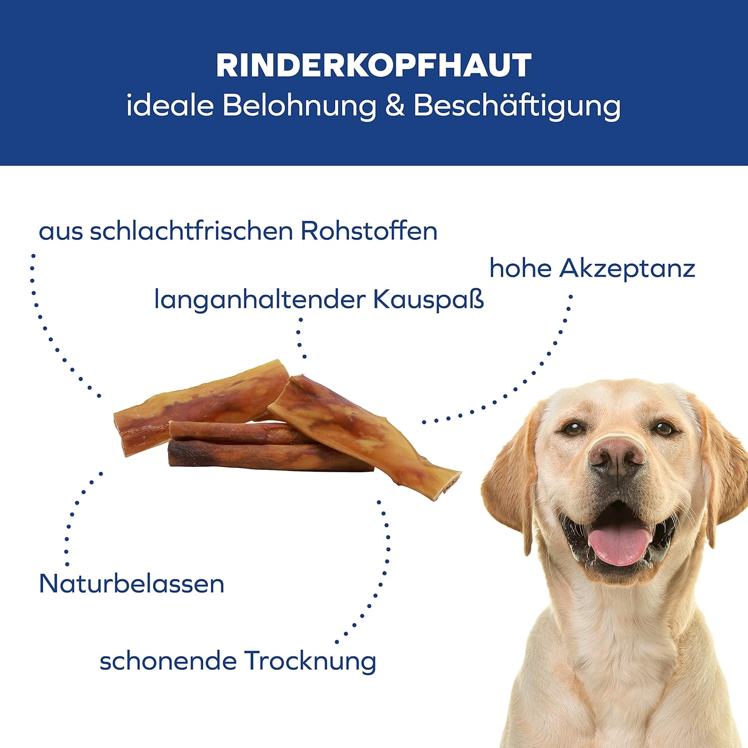 Detalle 2 de Tiernahrung Schwenner Rinderkopfhaut 1000g