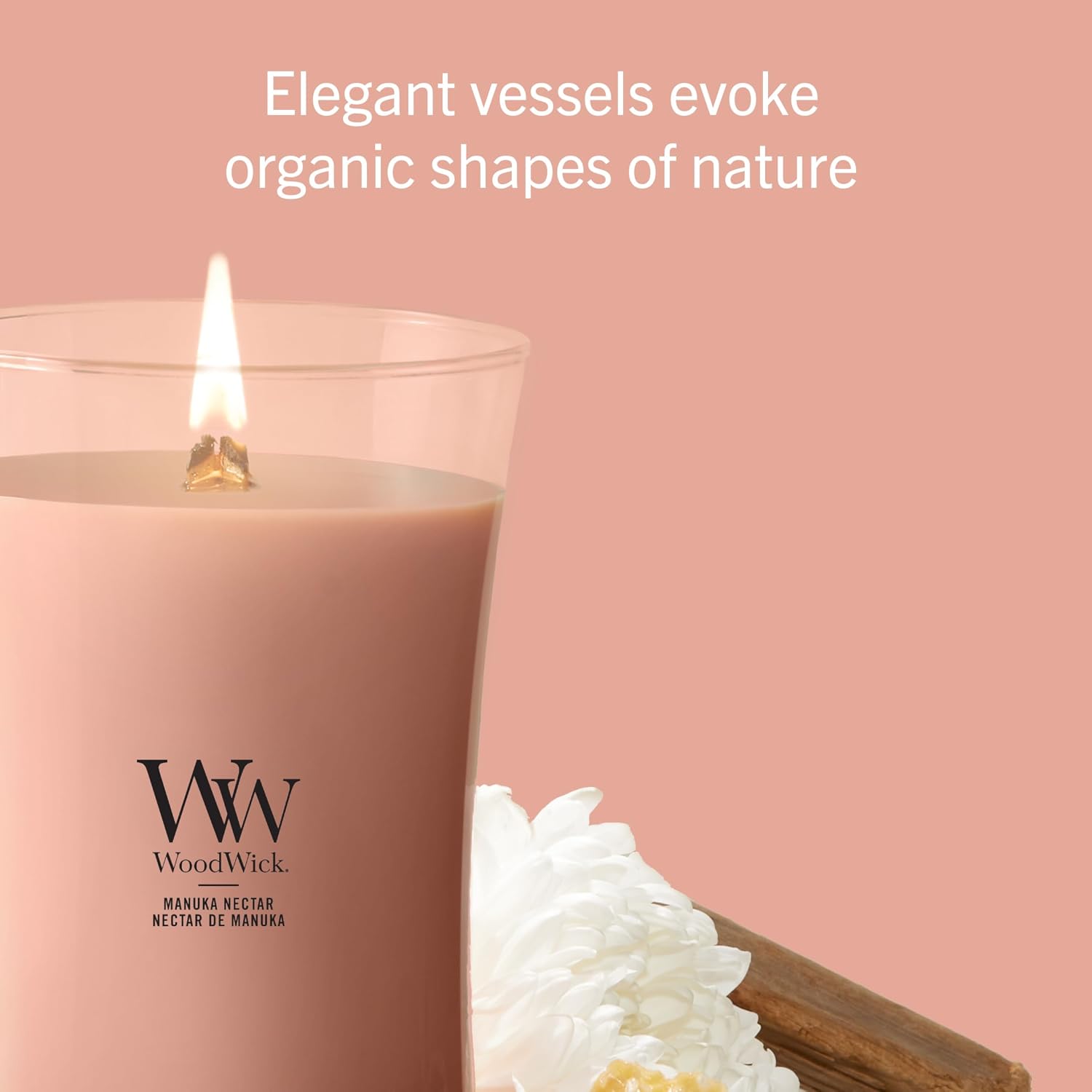 Thumbnail 3 de WoodWick Scented Candle | Large Hourglass, Manuka Nectar