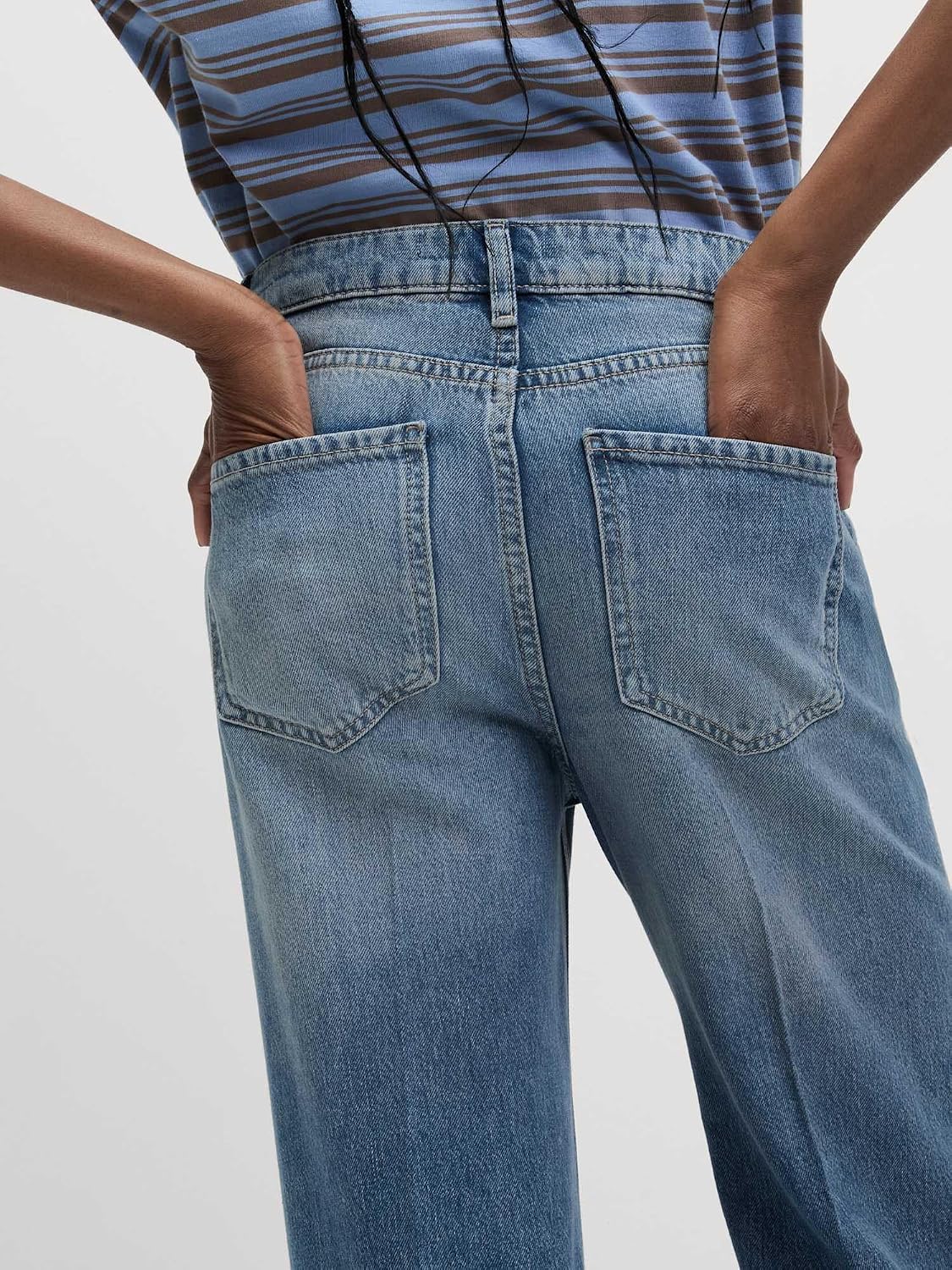 Detalle de Marks & Spencer M&S Collection flarejeans voor dames met halfhoge taille en stretch