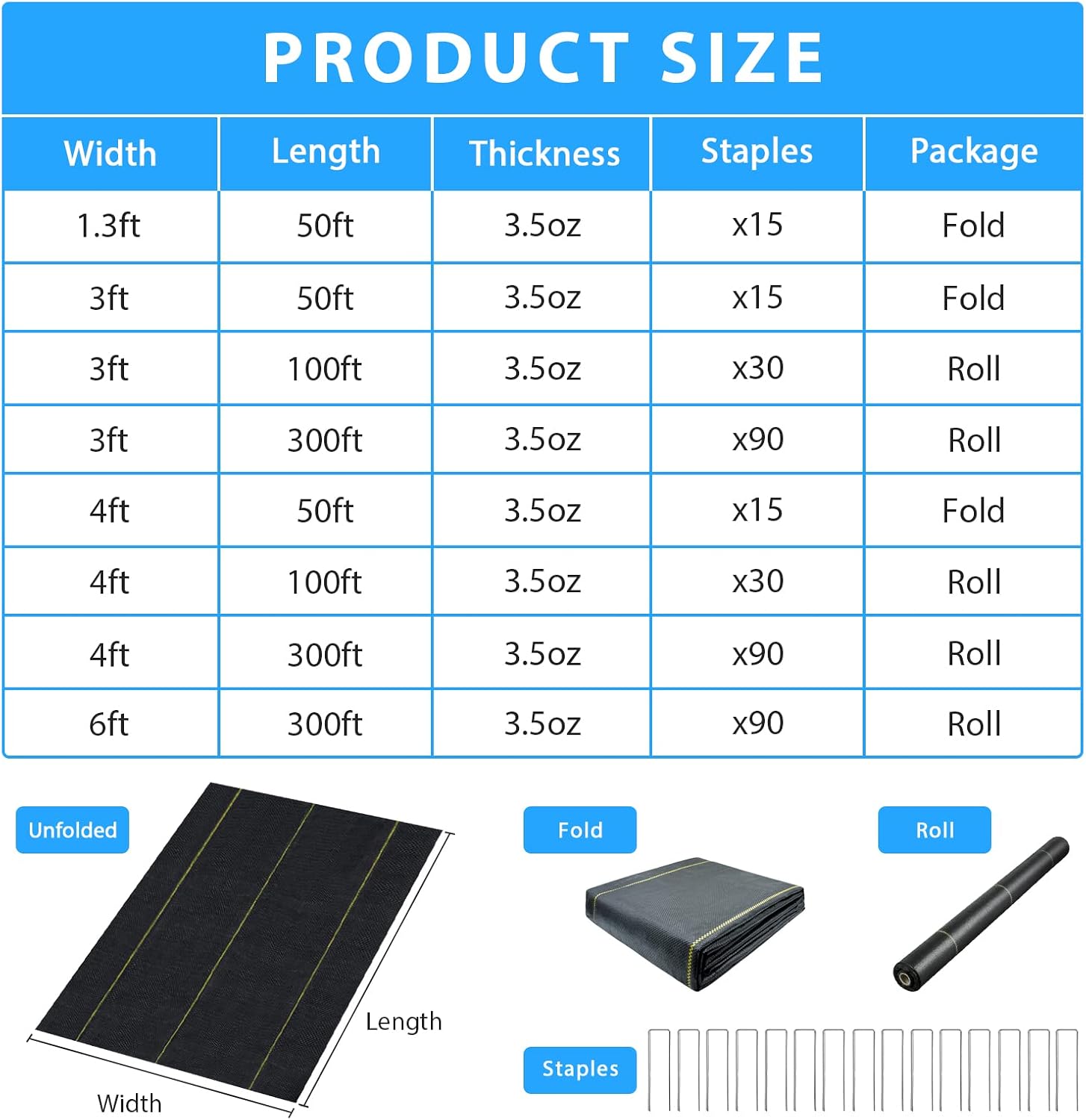 Thumbnail 6 de Sunocity Weed Barrier Fabric, 6 ft x 100 ft