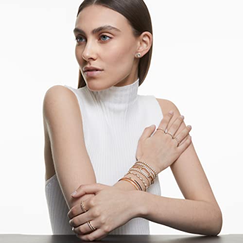 Detalle de Swarovski Bracciale Tennis Angelic – Pavé, Bianco, placcato oro rosa, 17 cm