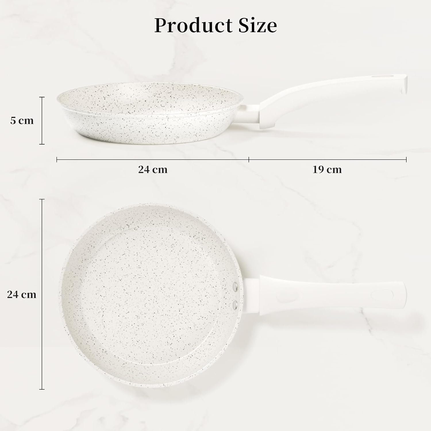 Detalle 2 de Innerwell 24 cm Antihaft-Bratpfanne für Induktion