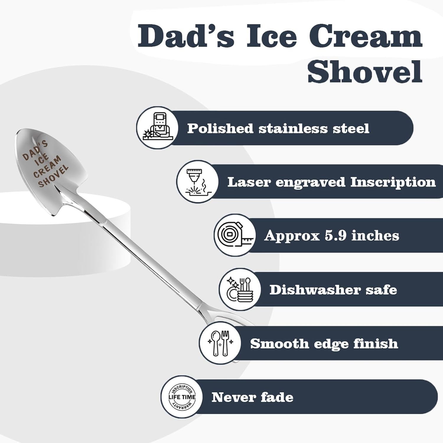 Thumbnail 4 de Stainless Steel Ice Cream Spoon