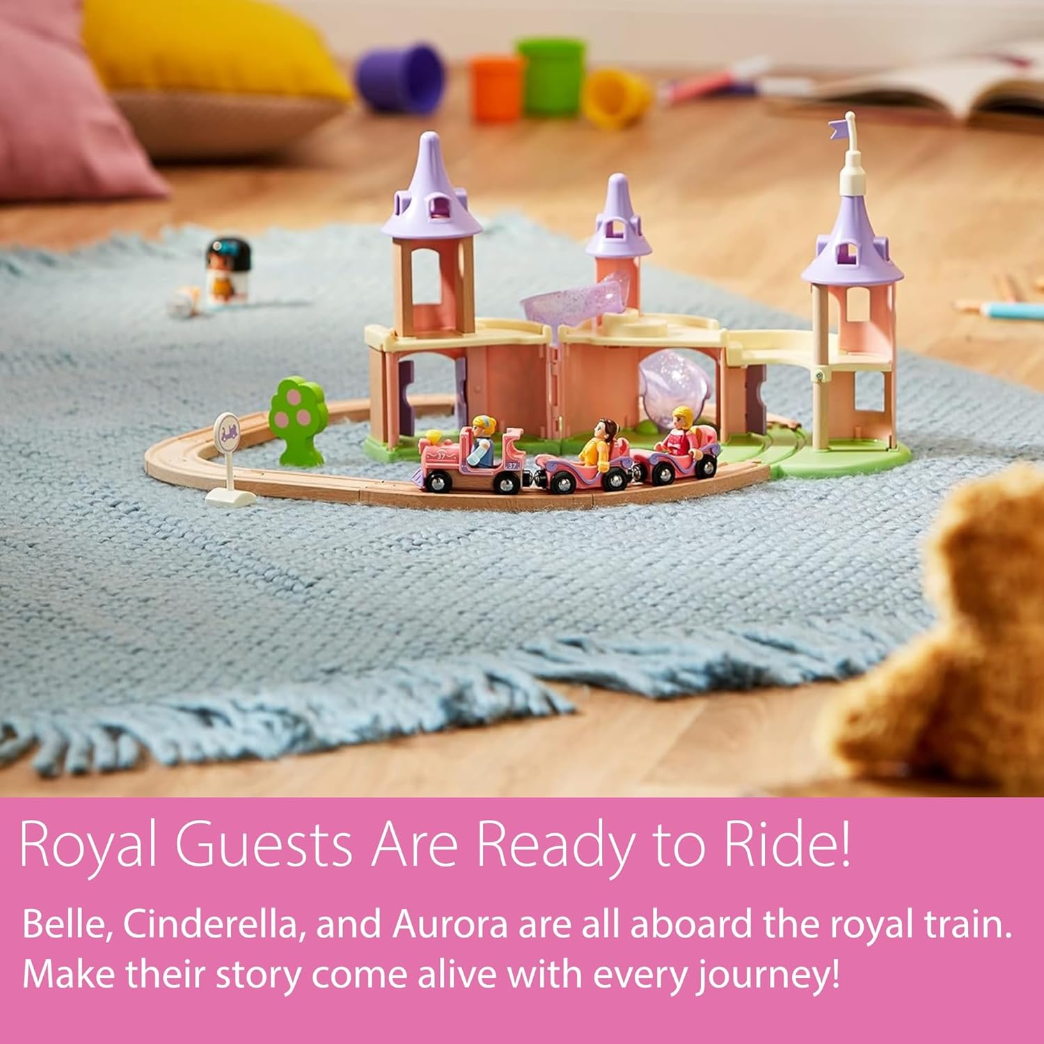 Detalle de BRIO 33312 – Circuit Château Princesses/Disney Princesses, Coffret Complet 18 pièces