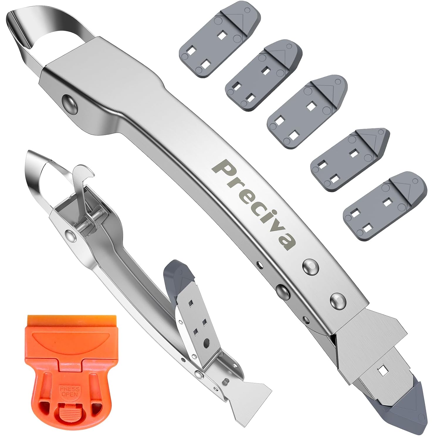 Stainless 4 in 1 caulking tool set
