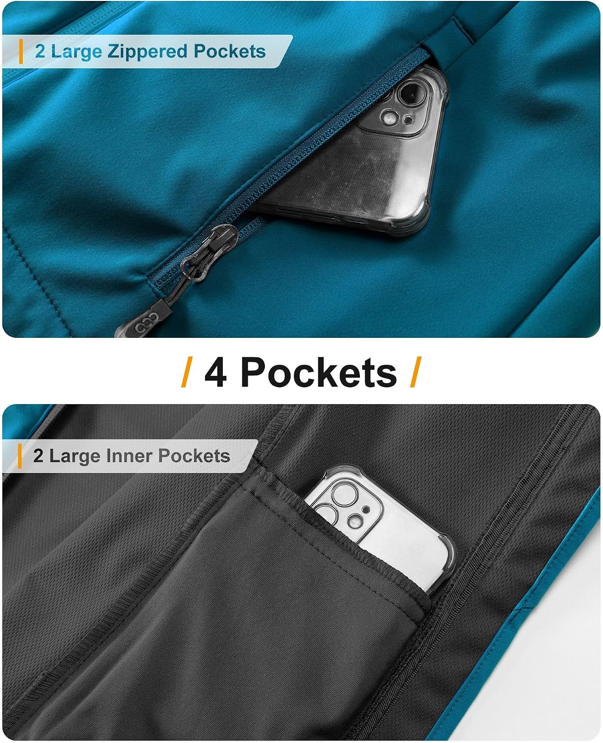Detalle de 33,000ft Women’s Softshell Jacket – Waterproof, windproof lightweight outdoor coat with hood