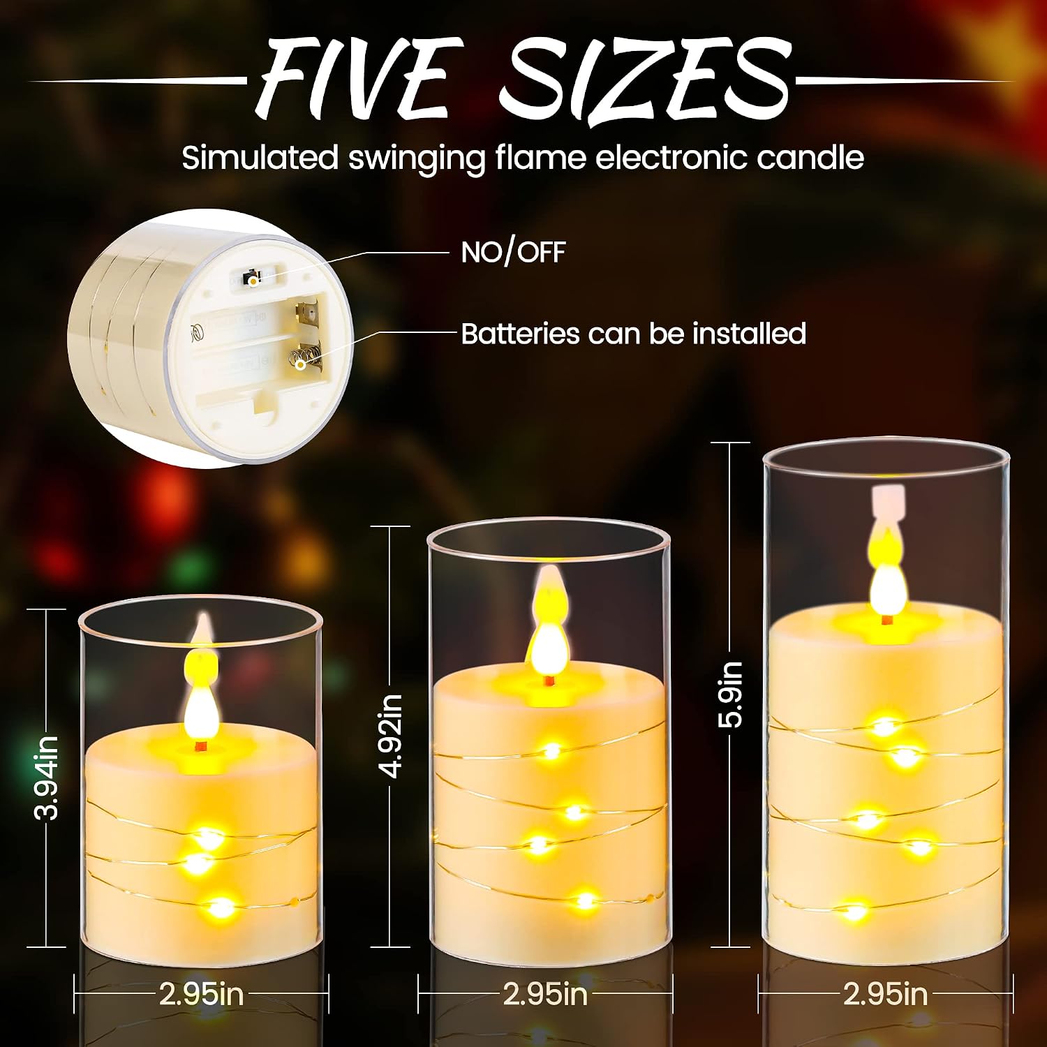 Thumbnail 6 de Da by LED Candles 3-piece flameless set 🕯