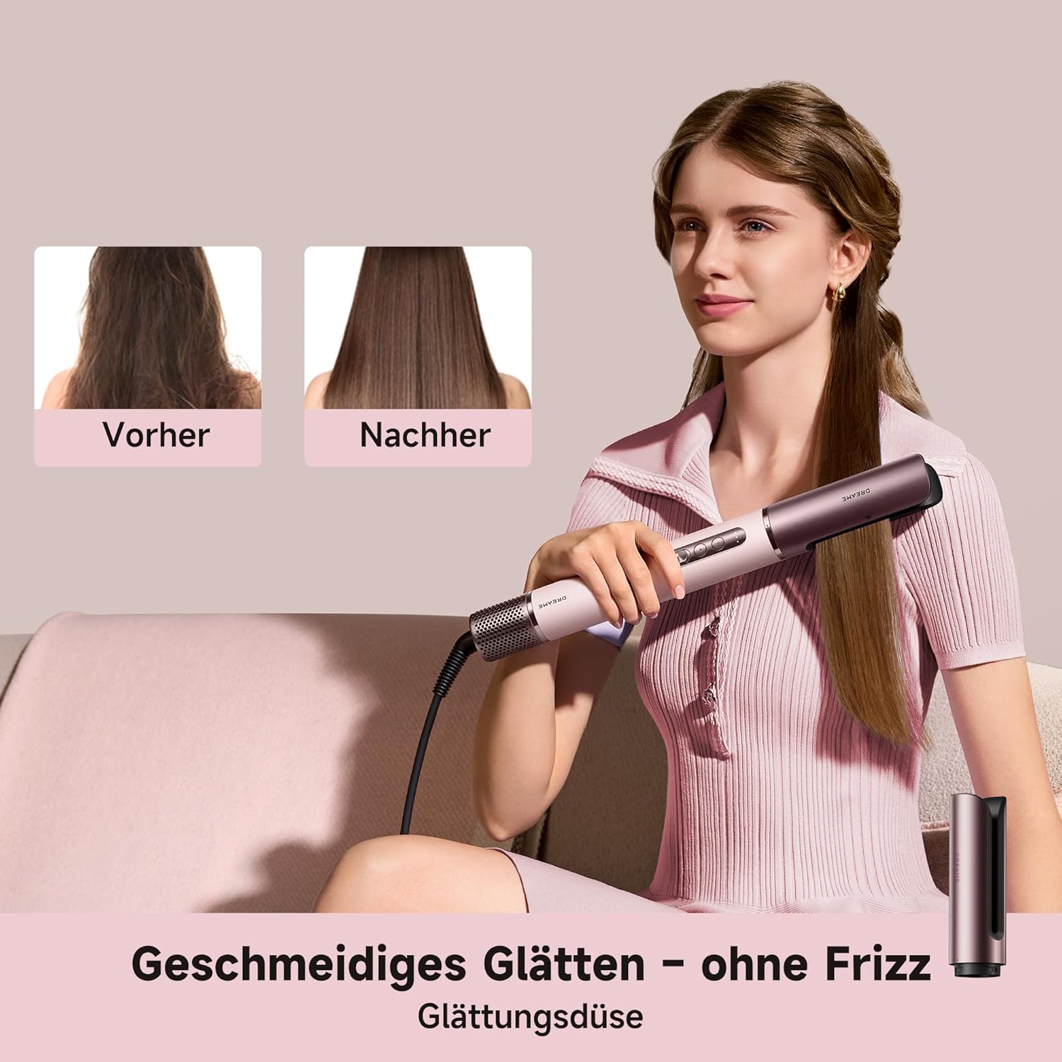 Detalle 2 de Dreame AirStyle Era Multi-Styler 2026 – 8-in-1, schnelles Trocknen, Glätten, Locken und Volumen