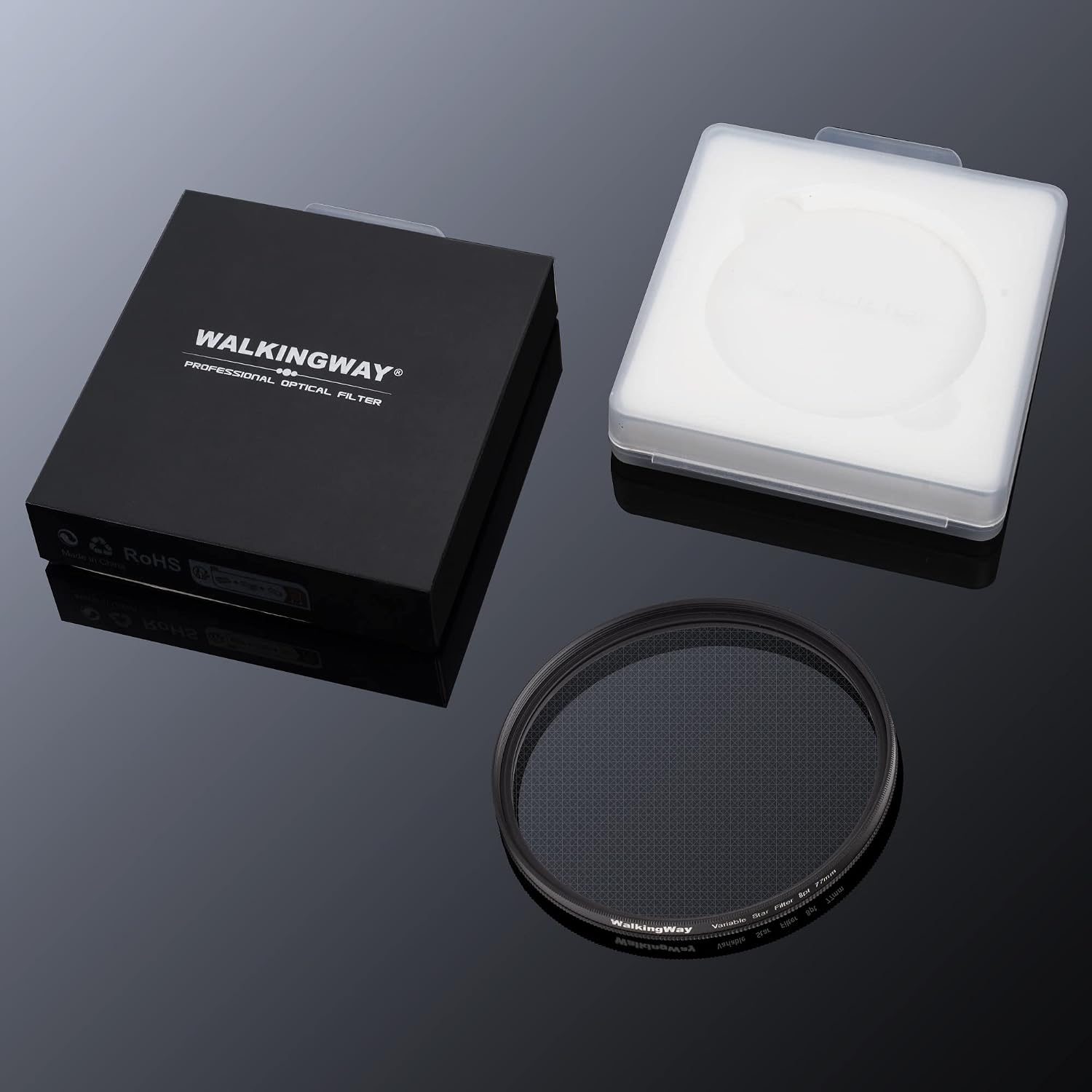 Thumbnail 5 de Walking Way 8 Points Star Filter 55 MM – Variable Twinkle Cross-Screen Lens