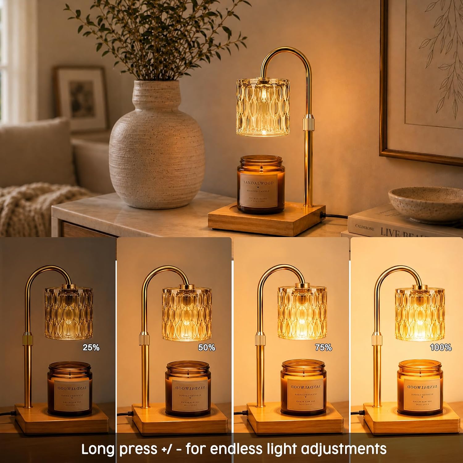 Thumbnail 3 de Candle Warmer Lamp with 3 Bulbs 50W