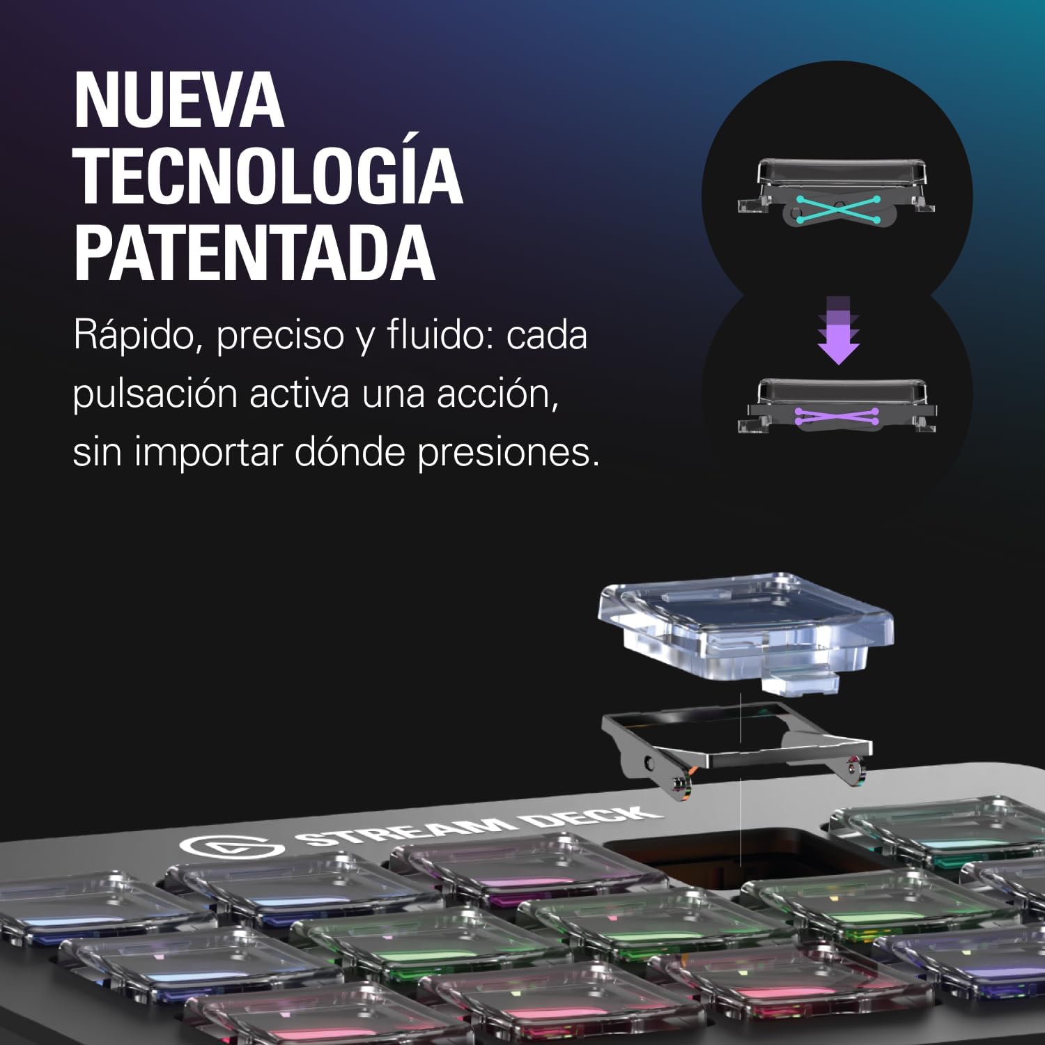 Thumbnail 2 de Elgato Stream Deck Scissor Keys Teclas Macro