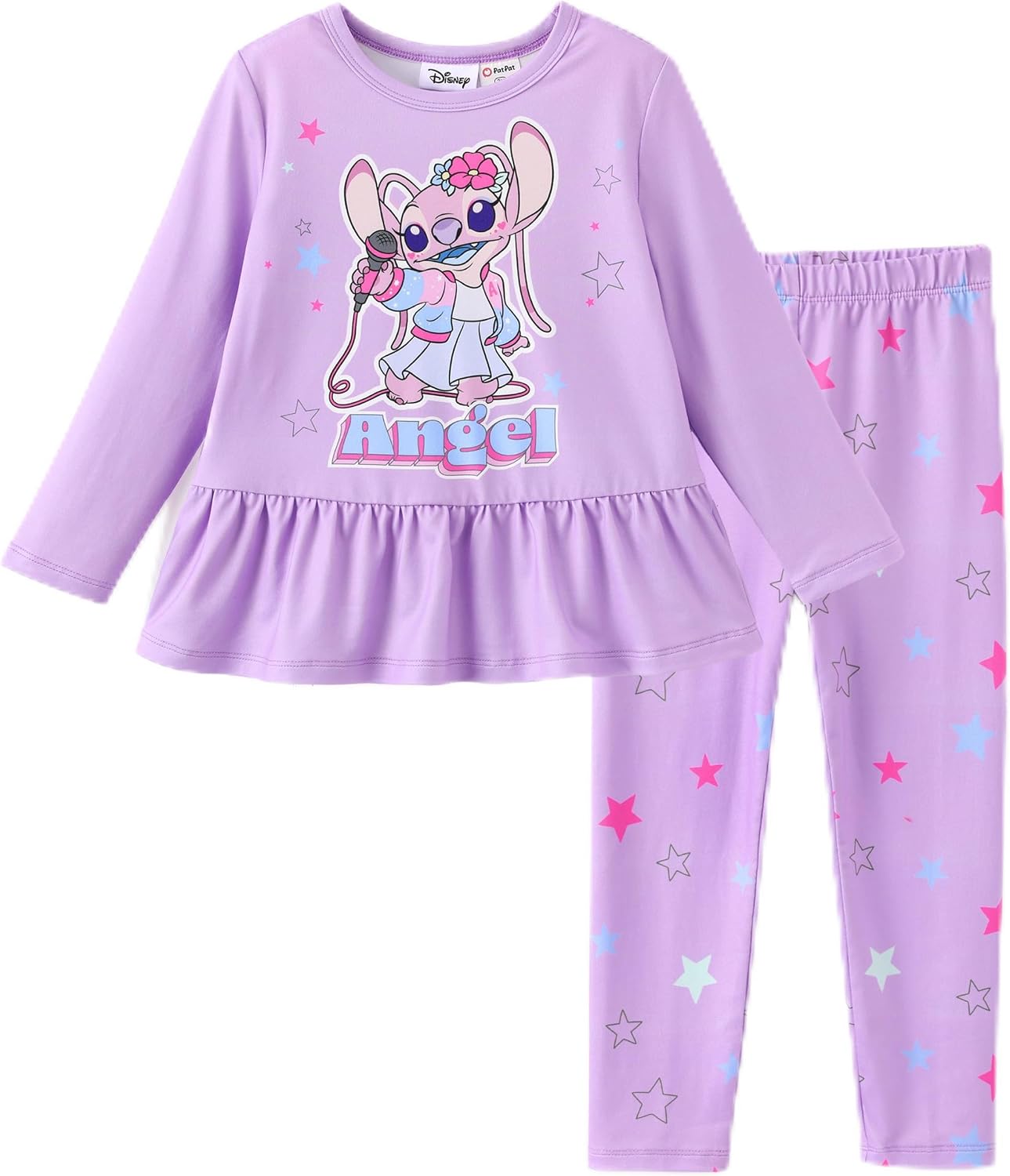 Detalle de Disney Minnie Mouse Frozen Princess Marvel Toddler Girls 2-Piece Long Sleeve Sweatshirt + Leggings Set (2-6Y)
