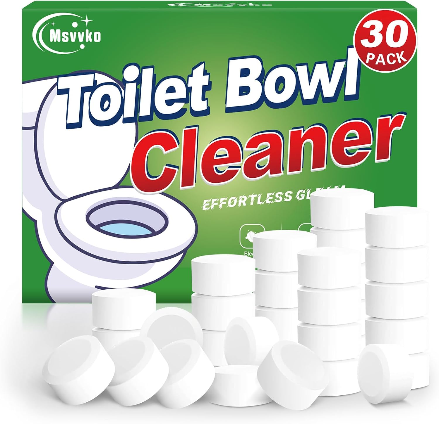 Thumbnail 6 de Msvvko Toilet Bowl Cleaner Tablets 54-Pack