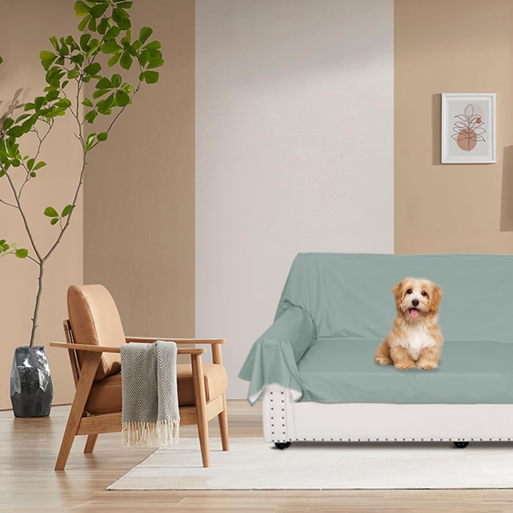 Thumbnail 4 de DUJUIKE copriletto impermeabile 100% per materasso letto matrimoniale Queen (200×230 cm) verde