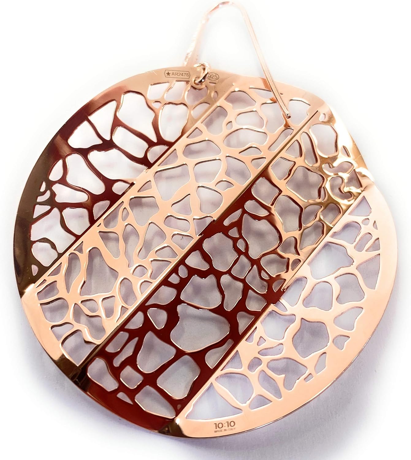 Thumbnail 4 de 10:10 Orecchini origami in argento 925 placcati in oro rosa 18kt — artigianalità italiana