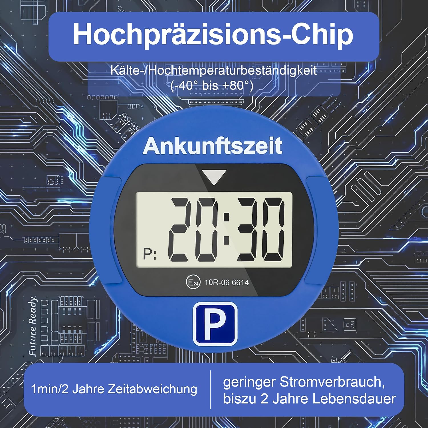 Detalle 2 de TEOV Elektronische Parkscheibe 1 Stück ⏱