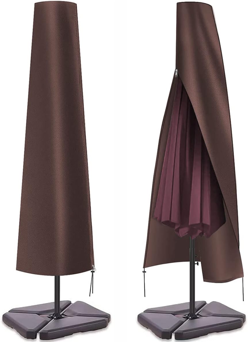 Thumbnail 3 de PATIO PLUS Parasol Cover for Garden Umbrellas (160x24x24cm) – Waterproof, Windproof Polyethylene Fabric, Green