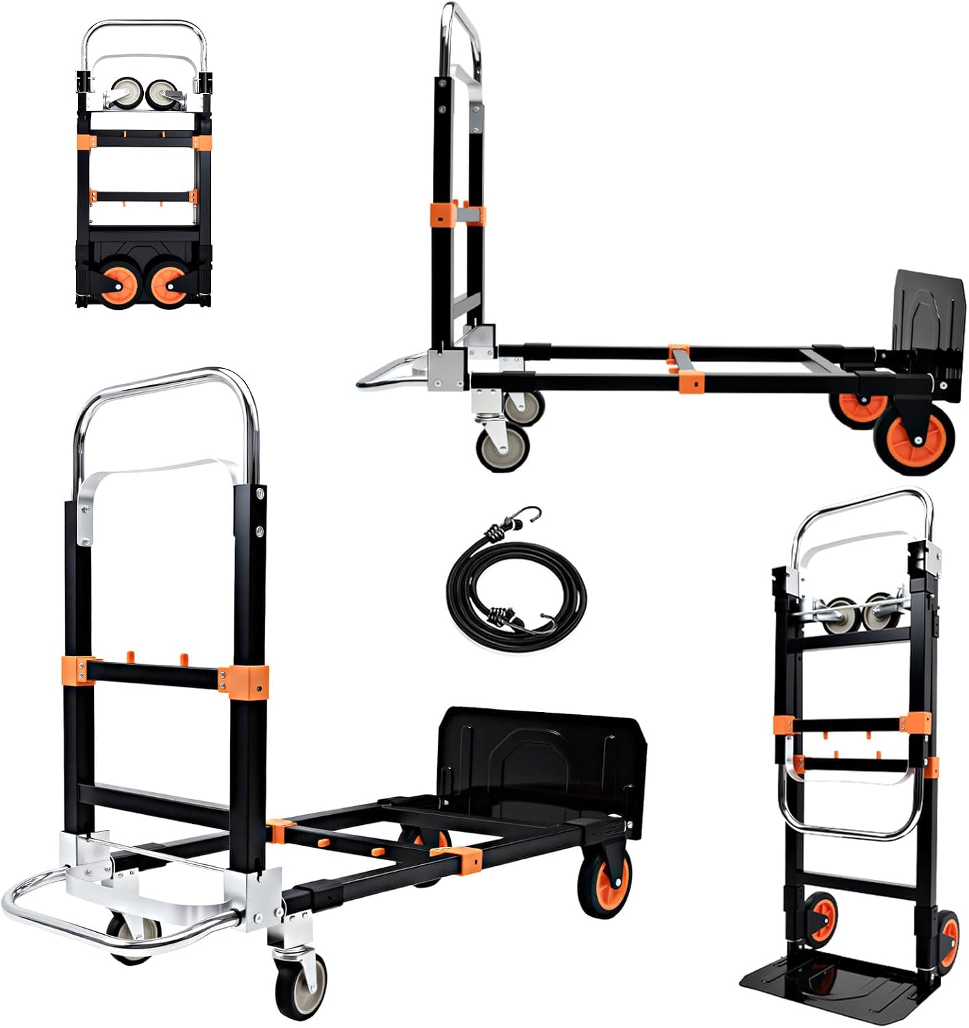 Dolly Cart with Wheels, 500 lb Capacity