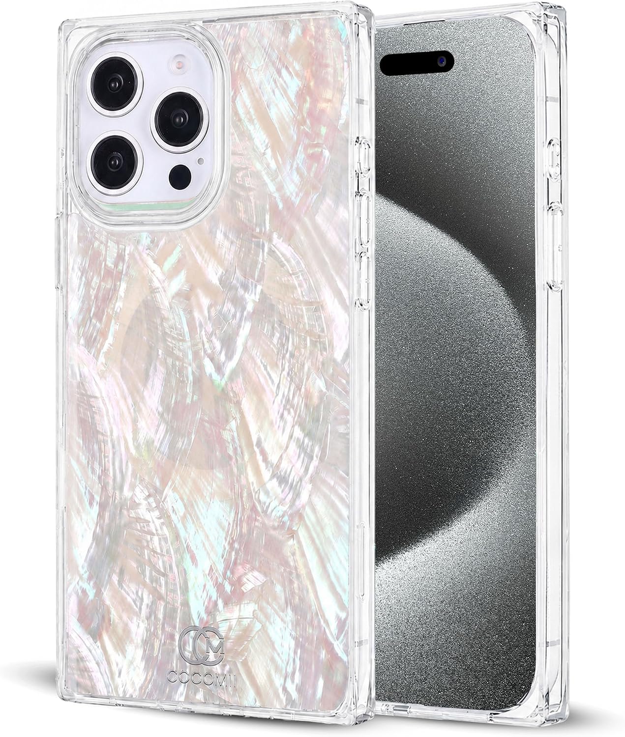 Detalle de COCOMII iPhone 15 Pro Case with Mother of Pearl