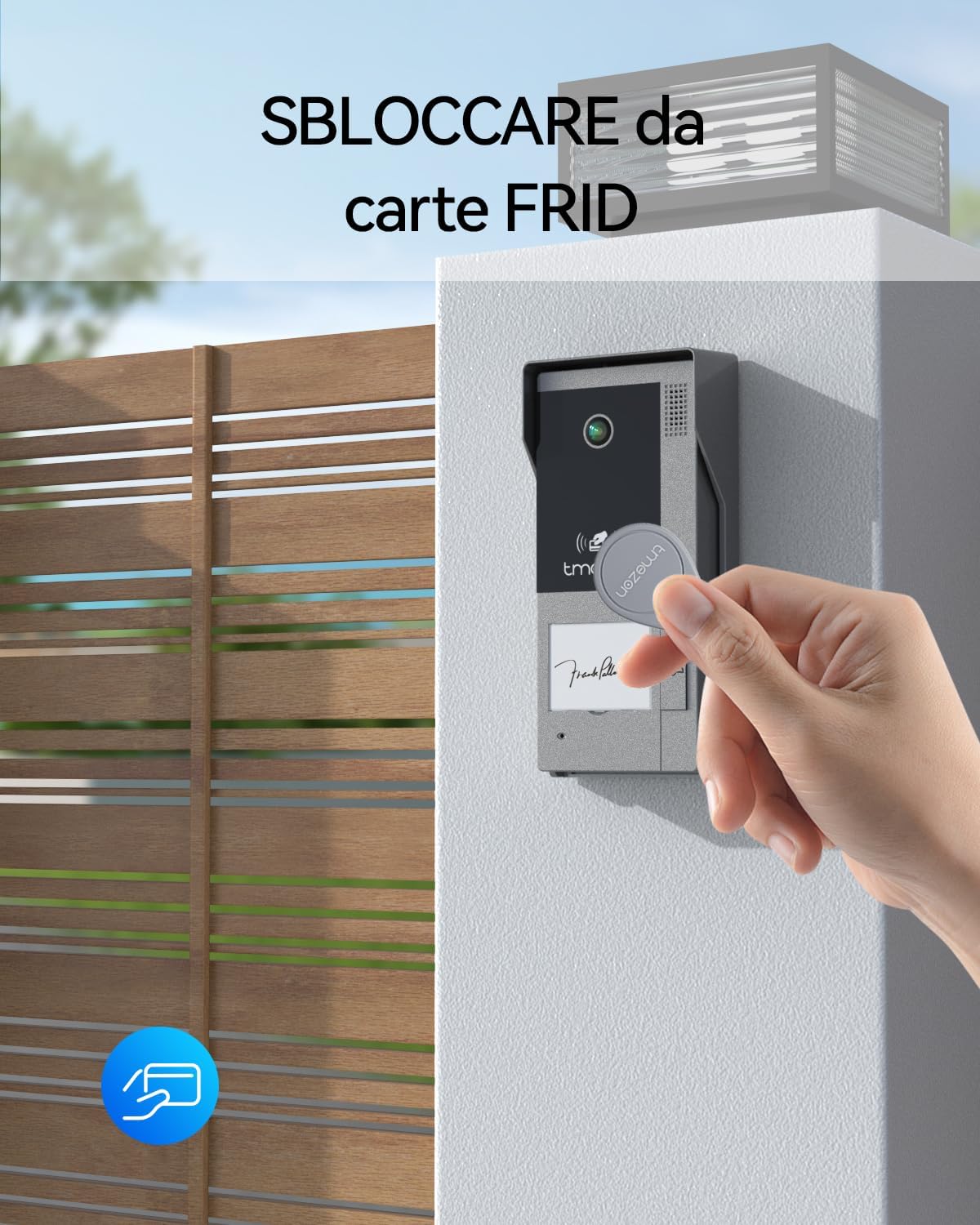 Thumbnail 6 de TMEZON Videocitofono Wifi Smart 2 Fili M790: campanello con monitor 7'' 1080P, rilevamento umano e RFID